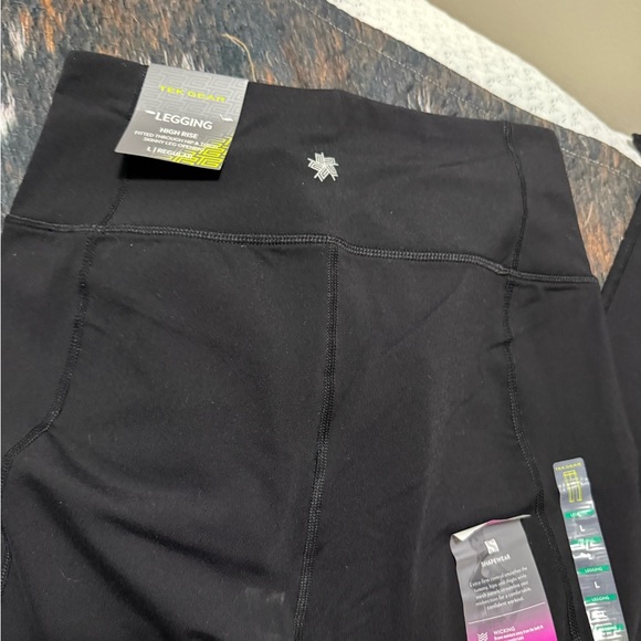 NWT- Tek Gear High-Rise Black Leggings- SZ L - Picture 5 of 6